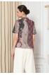 Lyne Halim Blouse Batik Dobby Janggan– Atasan Wanita Formal Modern, BLO-3430